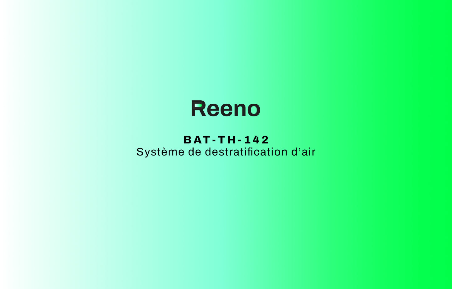 BAT-TH-142 : Système de destratification d’air