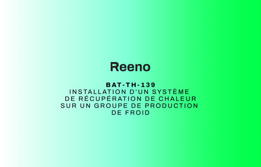 BAT-TH-139 : Récupérateur de chaleur sur groupe de froid